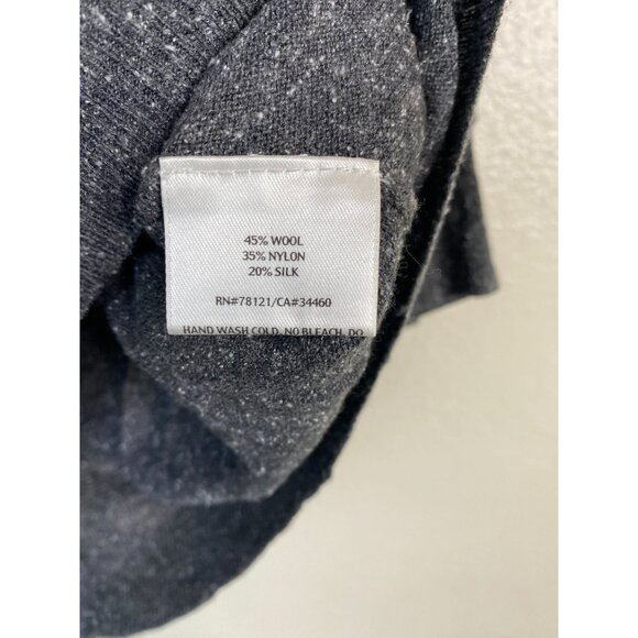 Eileen‎ Fisher Wool Silk Blend Women Charcoal Gray Dolman Sleeve Sweater Size XS - Picture 13 of 15